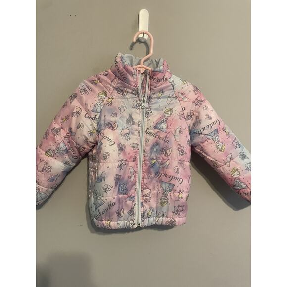 Disney parks Cinderella Toddler puffer jacket‎ Size 2 - Picture 1 of 5